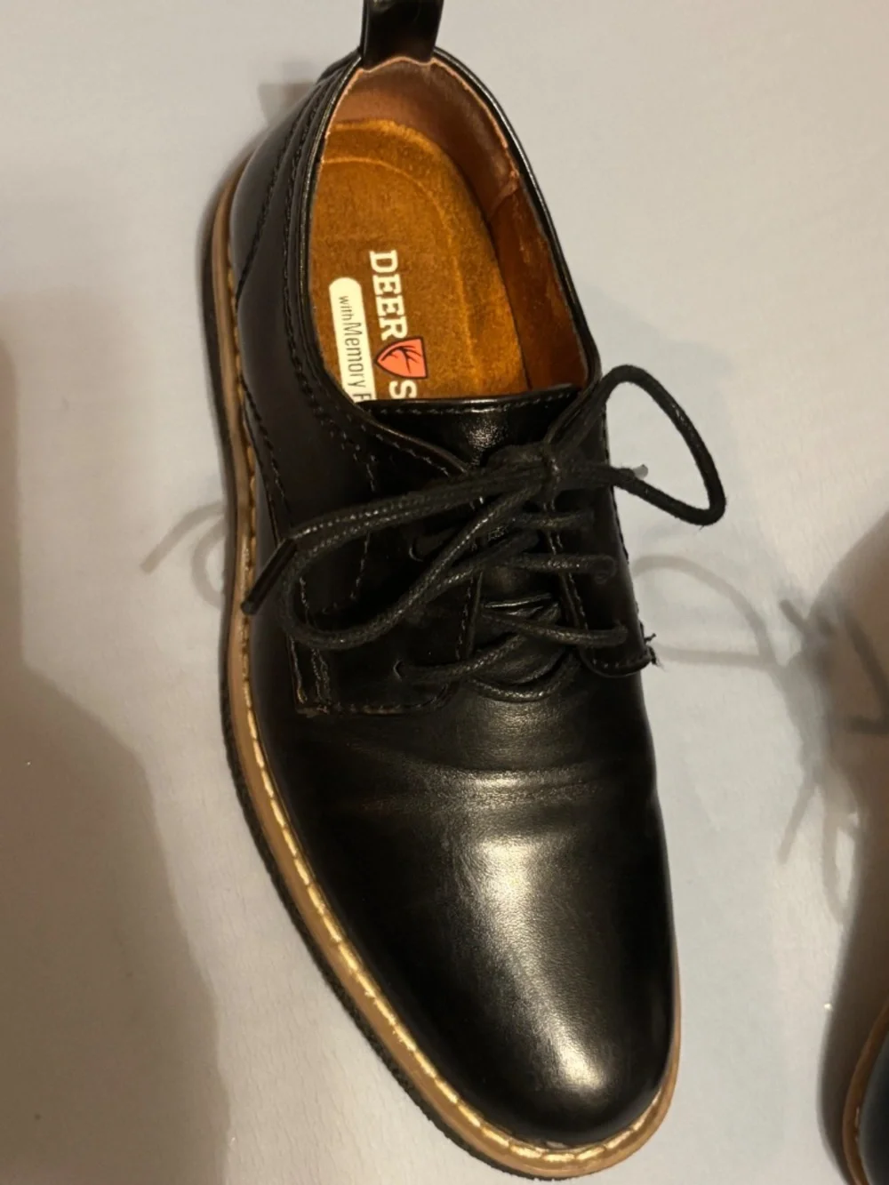 Deer Stags Zander Lace Up Oxford Black Sz 1M